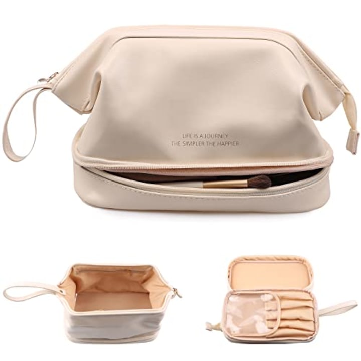 Abiudeng Double Layer Makeup Bag