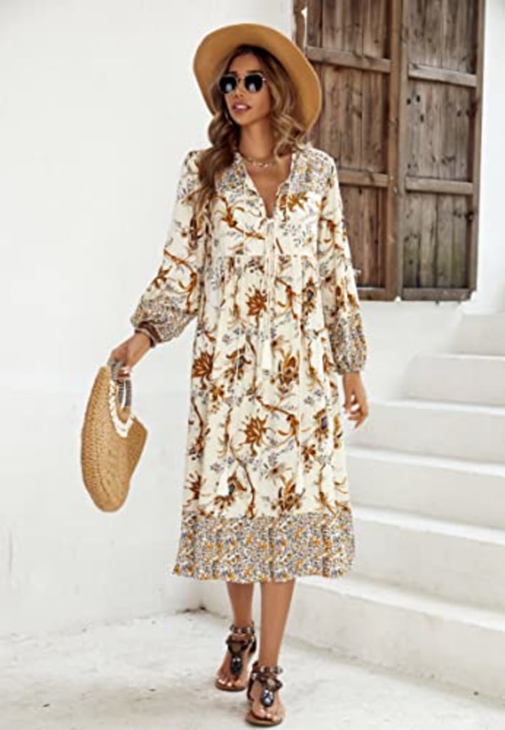 R. Vivimos Boho Midi Dress