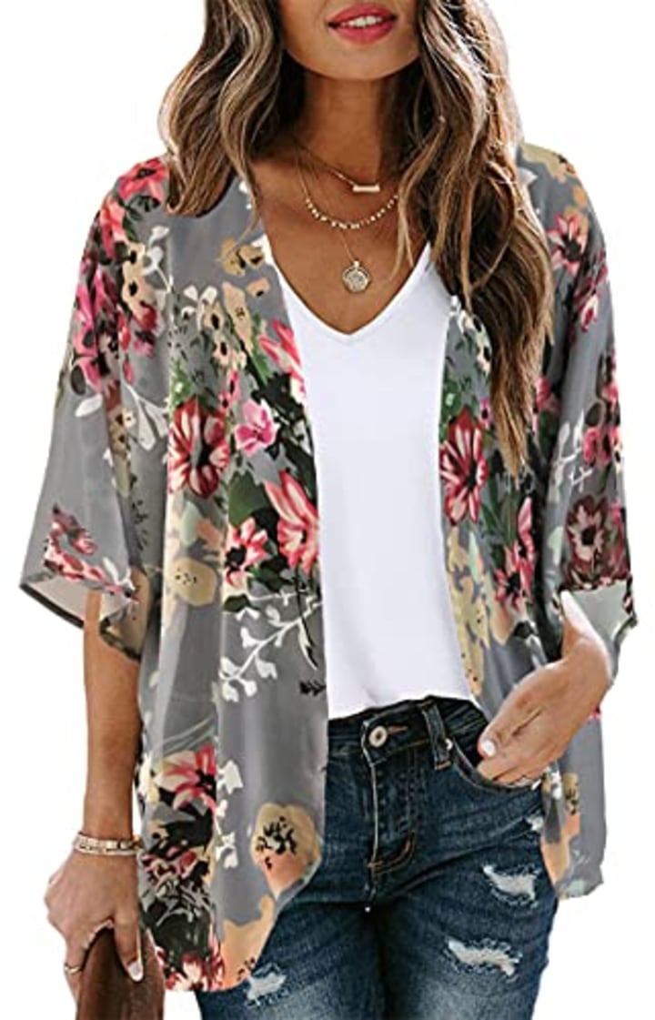 Chicgal Floral Kimono Cardigan