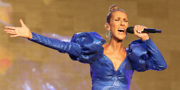 Celine Dion performing