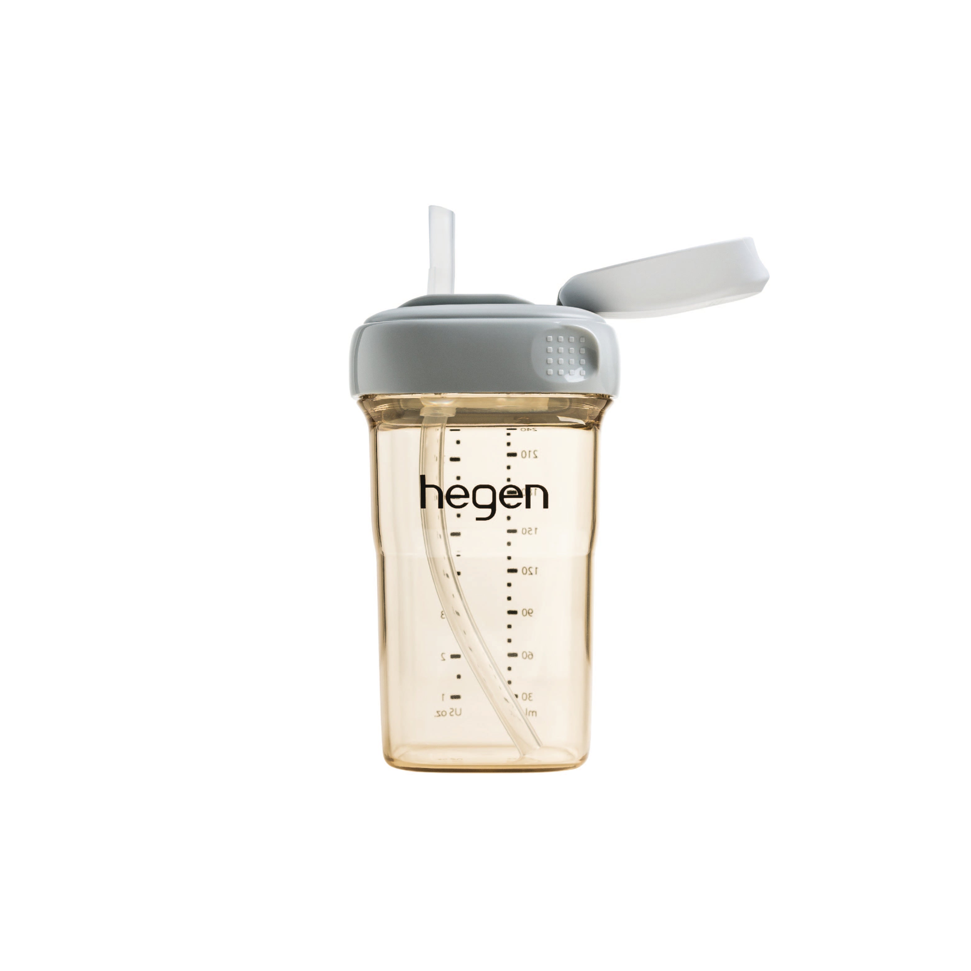 Hegen PCTO™ 240ml/8oz Straw Cup PPSU Grey (Slow Flow)