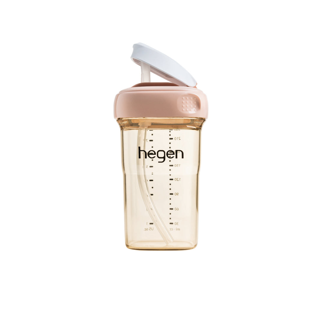 Hegen PCTO™ 240ml/8oz Straw Cup PPSU Pink (Slow Flow)