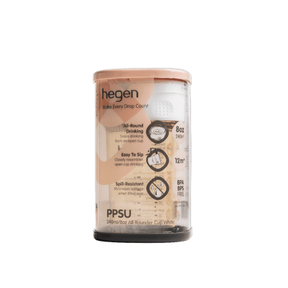 Hegen PCTO™ 240ml/8oz All-Rounder Cup PPSU White - Hegen