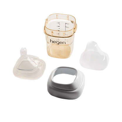 Hegen PCTO™ 150ml/5oz Feeding Bottle PPSU PINK with Slow Flow Teat (1 to 3 months) - Hegen